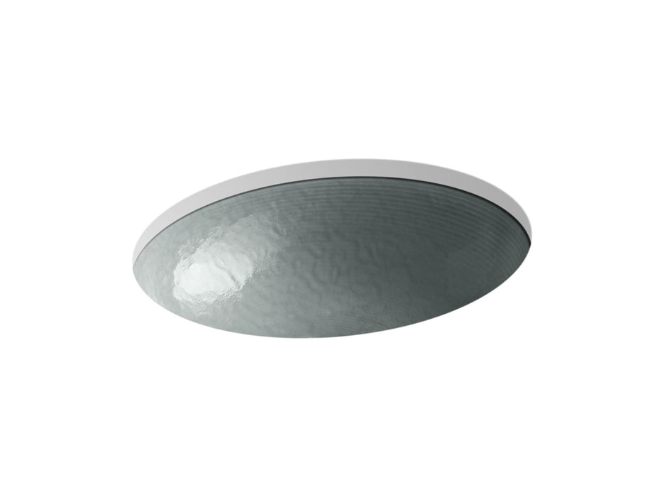 KOHLER K-2741-G8 Whist 19" oval wall-mount/undermount bathroom sink, no overflow