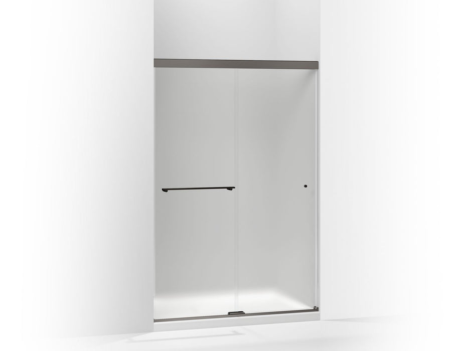 KOHLER K-707100-D3 Revel Sliding shower door, 70" H x 44-5/8 - 47-5/8" W, with 1/4" thick Frosted glass