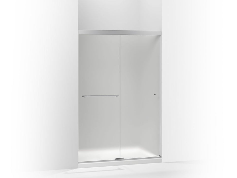 KOHLER Revel Sliding shower door, 76" H x 44-5/8 - 47-5/8" W, with 5/16" thick Frosted glass
