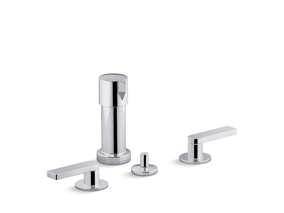 KOHLER Composed Widespread bidet faucet with lever handles