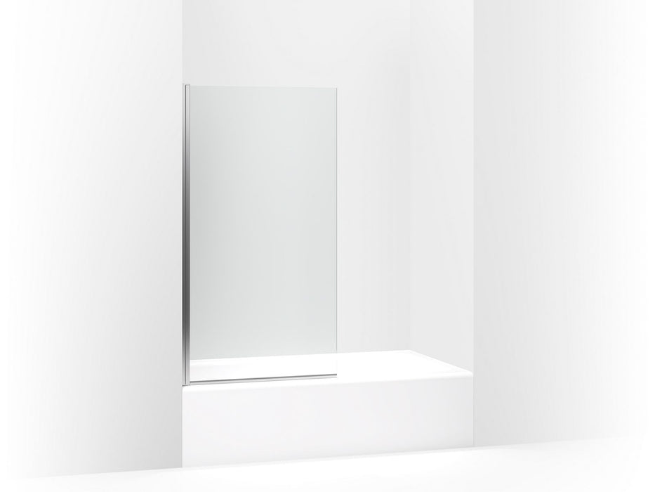 KOHLER K-707105-L Aerie Bath screen, 56-15/16" x 32" W with 1/4" thick Crystal Clear glass and square corner