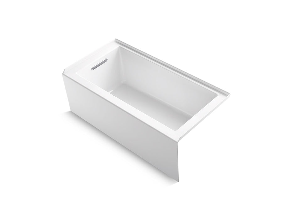 KOHLER K-1956-LA Underscore 60" x 30" alcove bath, left drain