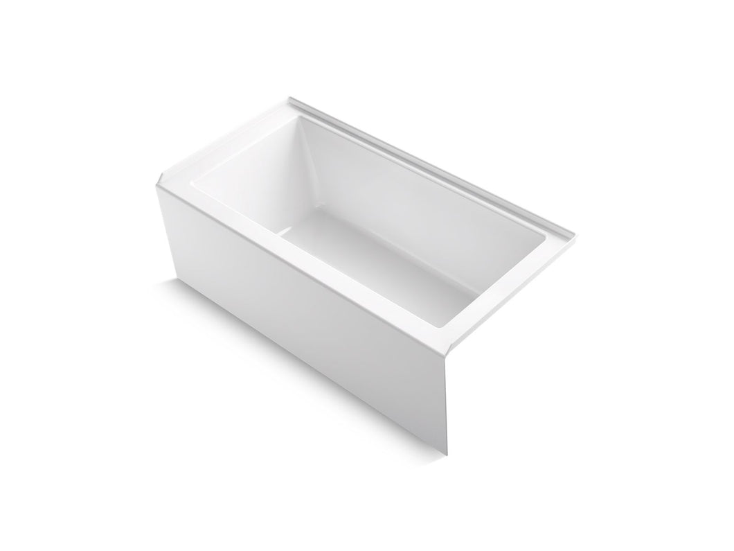 KOHLER K-20201-RA Underscore 60" x 30" alcove bath, right drain