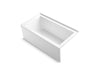 KOHLER K-20202-RA Underscore 60" x 32" alcove bath with integral apron, integral flange, and right-hand drain