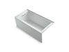 KOHLER K-1956-LA Underscore 60" x 30" alcove bath, left drain