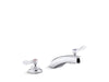 KOHLER K-800T20-4ANL Triton Bowe 0.5 gpm widespread bathroom sink faucet with laminar flow and lever handles, drain not included