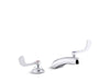 KOHLER K-800T20-5ANA Triton Bowe 0.5 gpm widespread bathroom sink faucet with aerated flow and wristblade handles, drain not included