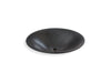 KOHLER K-77714 Shagreen Carillon 17-1/2" round drop-in bathroom sink, no overflow