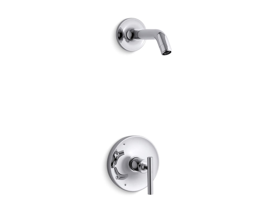 KOHLER Purist Rite-Temp shower trim kit with lever handle, without showerhead