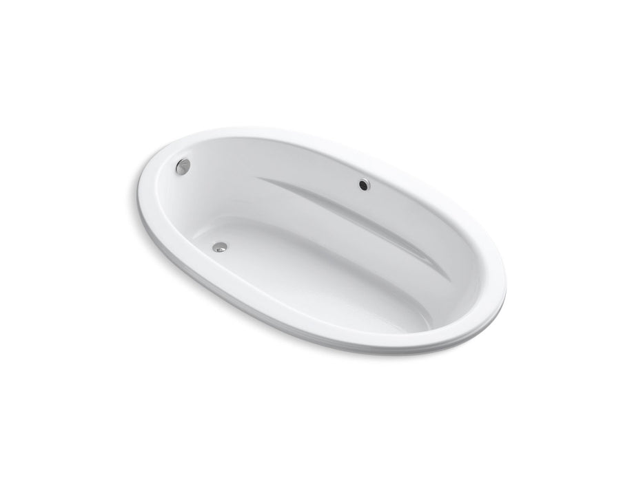 KOHLER Sunward 72" x 42" drop-in bath with Bask heated surface