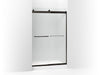 KOHLER K-706014-D3 Levity Sliding shower door, 74" H x 44-5/8 - 47-5/8" W, with 1/4" thick Frosted glass