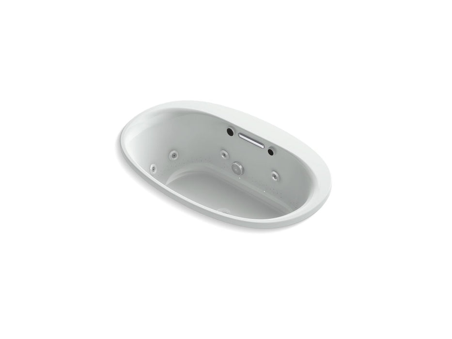 KOHLER K-5714-XHGH Underscore 59-3/4" x 35-3/4" drop-in Heated BubbleMassage air bath with whirlpool