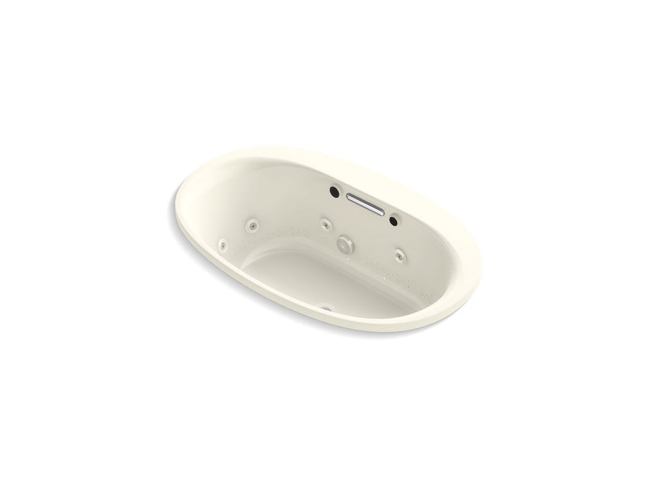 KOHLER K-5714-XHGH Underscore 59-3/4" x 35-3/4" drop-in Heated BubbleMassage air bath with whirlpool
