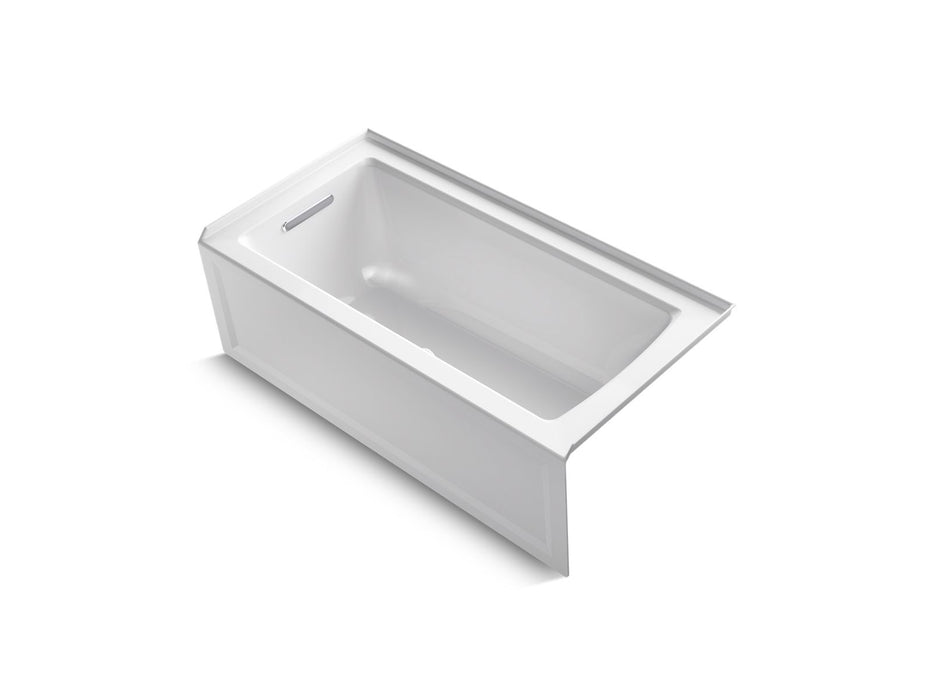 KOHLER K-1946-LA Archer 60" x 30" alcove bath, left drain