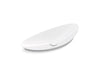 KOHLER Veil 38-1/2" oval vessel bathroom sink, no overflow