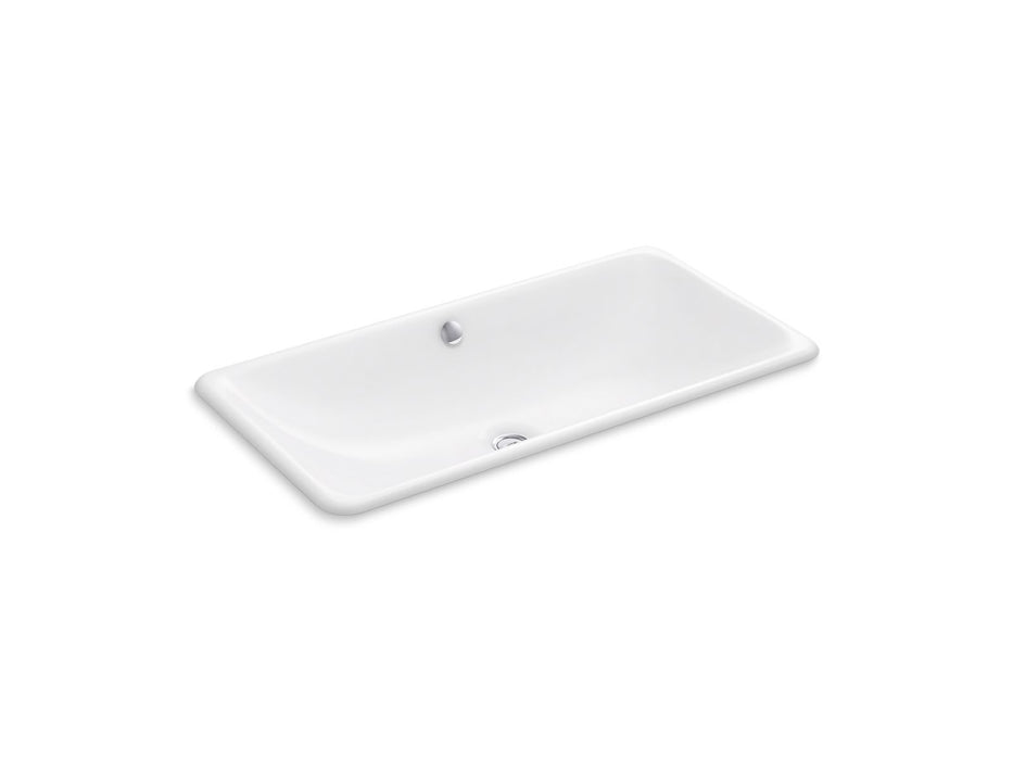 KOHLER K-20212 Iron Plains 30" rectangular drop-in/undermount bathroom sink