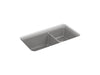 KOHLER Cairn 33-1/2" undermount double-bowl kitchen sink