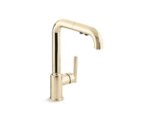 Load image into Gallery viewer, KOHLER K-7505 Purist Pull-out kitchen sink faucet with three-function sprayhead
