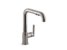 Load image into Gallery viewer, KOHLER K-7505 Purist Pull-out kitchen sink faucet with three-function sprayhead
