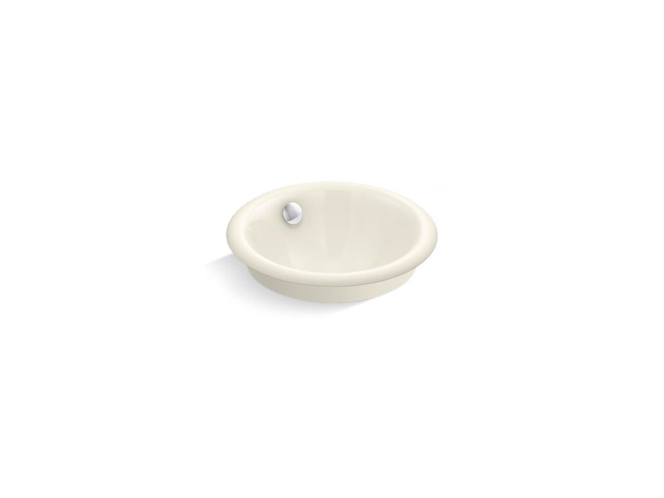 KOHLER K-20211-B Iron Plains 12" round drop-in/undermount/vessel bathroom sink