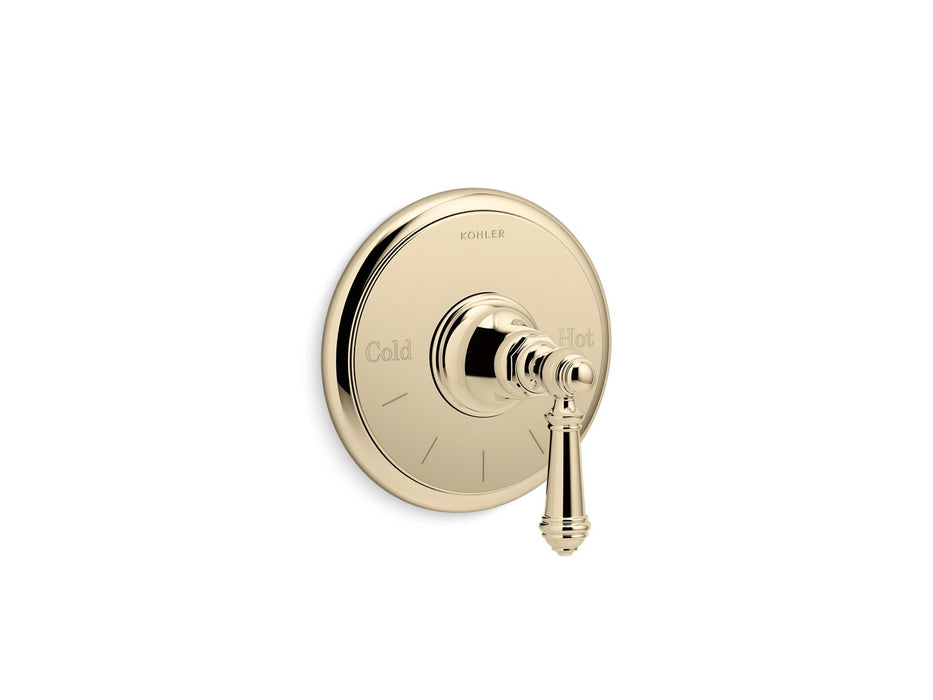KOHLER K-T72769-4 Artifacts MasterShower temperature control valve trim with lever handle