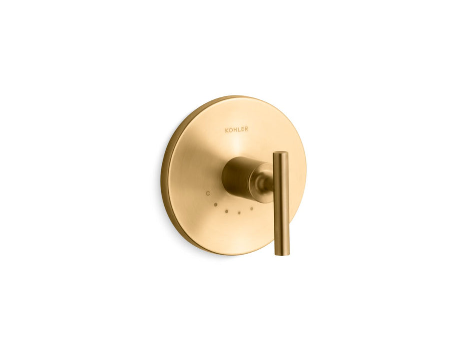 KOHLER Purist MasterShower temperature control valve trim with lever handle