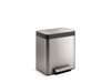 KOHLER K-20942 8-gallon stainless steel step trash can
