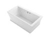 KOHLER K-1959-GH Stargaze 72" x 36" freestanding Heated BubbleMassage air bath with fluted shroud