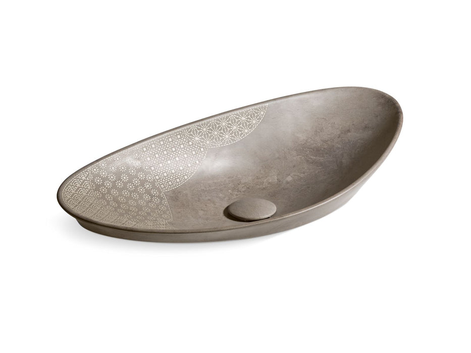 KOHLER K-8325 Kensho 28" oval vessel bathroom sink, no overflow