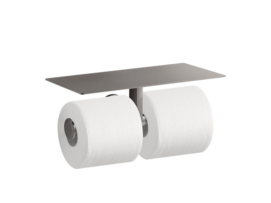 KOHLER Components Covered double toilet paper holder