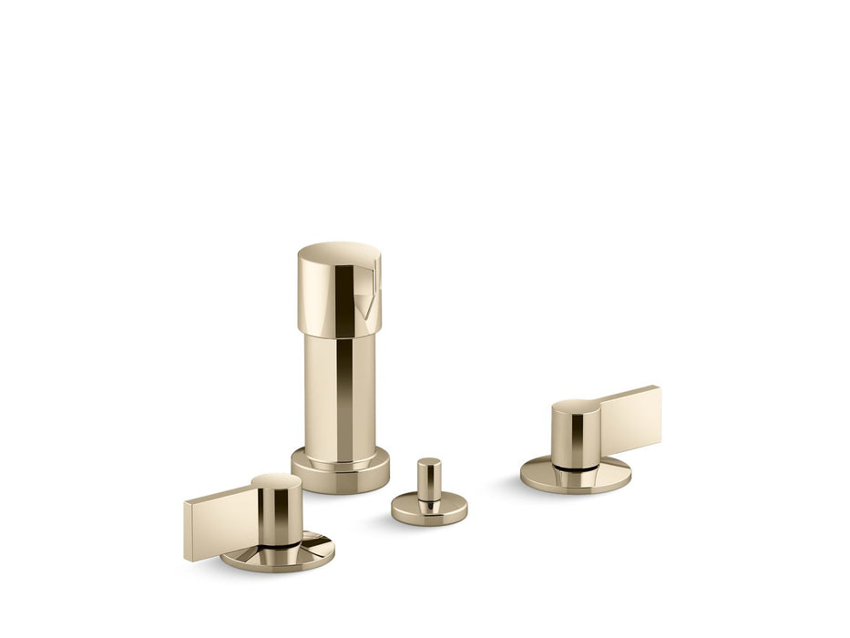 KOHLER Components Widespread bidet faucet with Lever handles