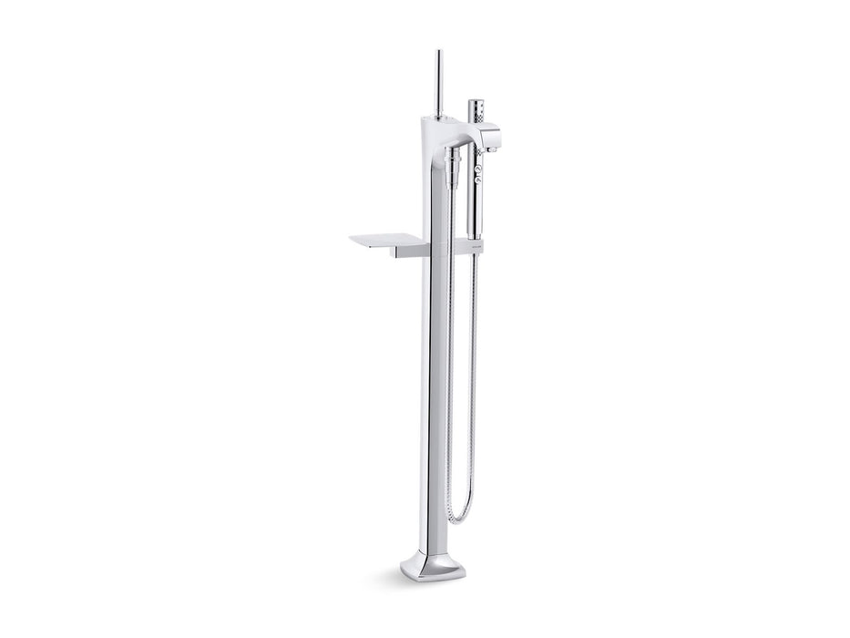 KOHLER K-T97331-4 Margaux Floor-mount bath filler trim with handshower