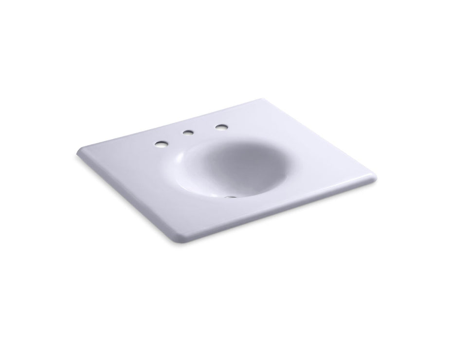 KOHLER Iron/Impressions 25" Enameled cast iron vanity top with integrated round sink