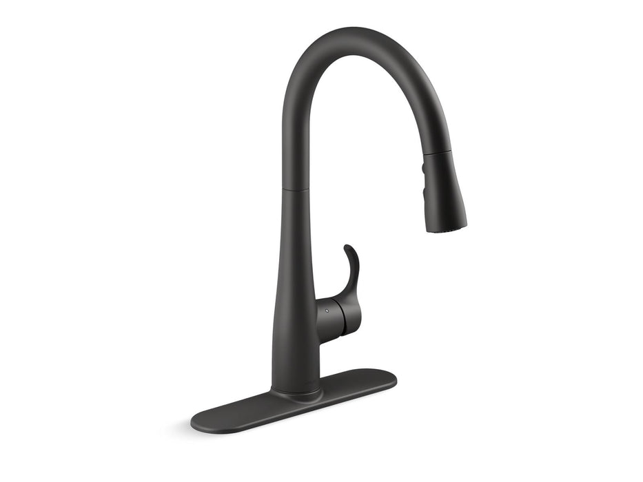 KOHLER K-22036 Simplice Touchless pull-down kitchen sink faucet with three-function sprayhead