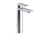 KOHLER K-23475-4 Parallel Tall single-handle bathroom sink faucet, 1.2 gpm