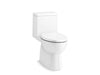 KOHLER K-78080-RA Reach One-piece compact elongated toilet with skirted trapway, 1.28 gpf