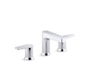 KOHLER Taut Widespread bathroom sink faucet, 1.2 gpm