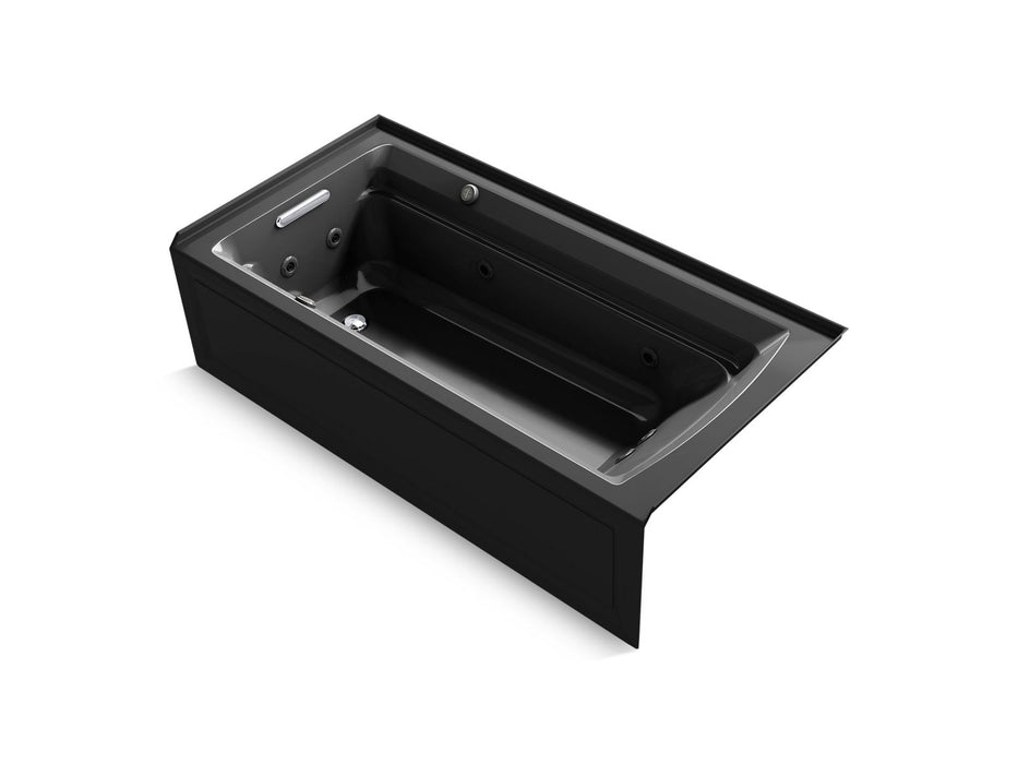 KOHLER Archer 72" x 36" alcove Heated BubbleMassage air bath and whirlpool, left drain