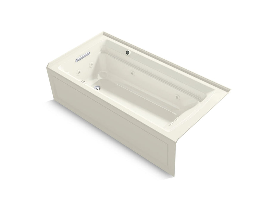 KOHLER Archer 72" x 36" alcove Heated BubbleMassage air bath and whirlpool, left drain