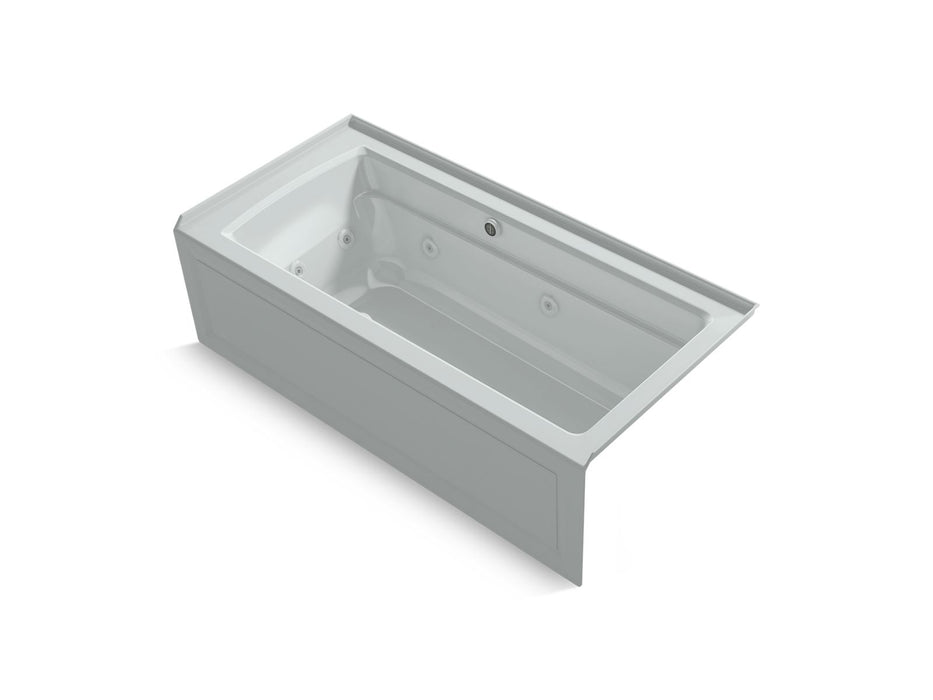 KOHLER Archer 66" x 32" alcove Heated BubbleMassage air bath and whirlpool, right drain