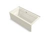 KOHLER Archer 66" x 32" alcove Heated BubbleMassage air bath and whirlpool, right drain
