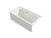KOHLER Archer 66" x 32" alcove Heated BubbleMassage air bath and whirlpool, right drain