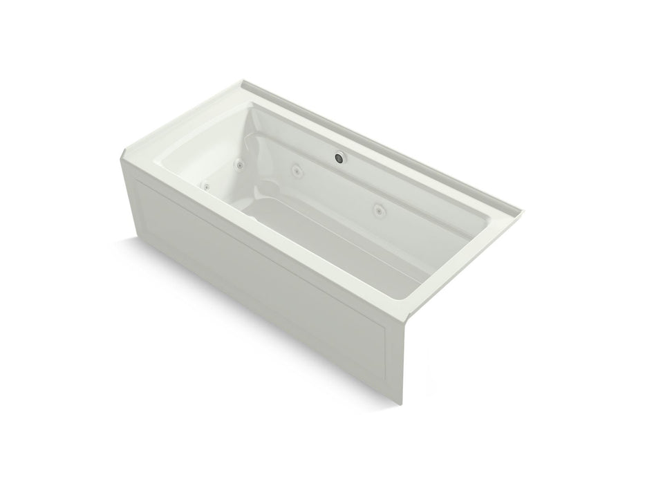 KOHLER Archer 66" x 32" alcove Heated BubbleMassage air bath and whirlpool, right drain