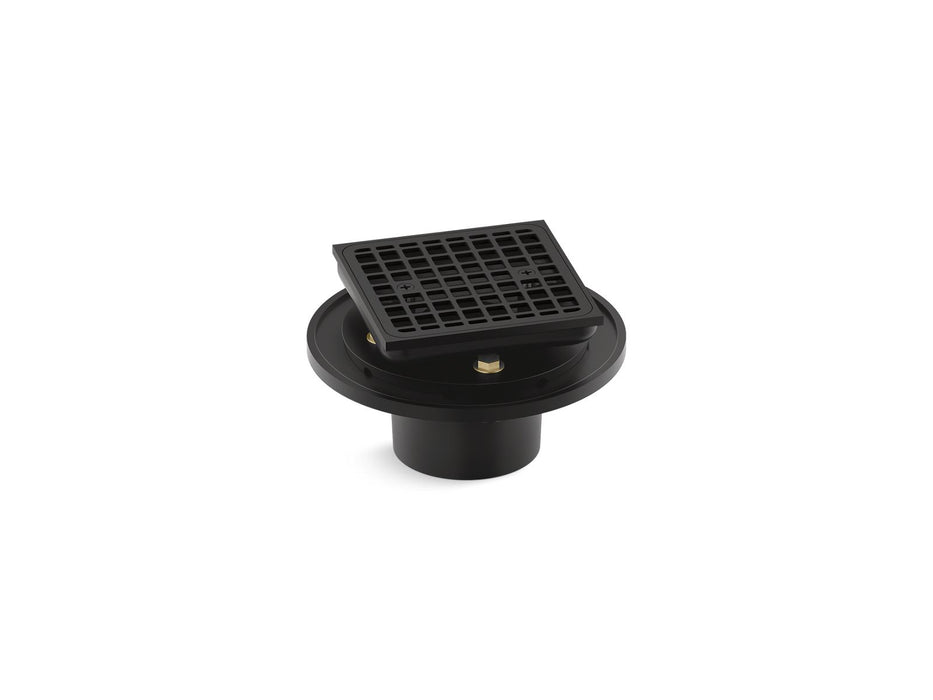 KOHLER K-22673 Clearflo Square brass tile-in shower drain