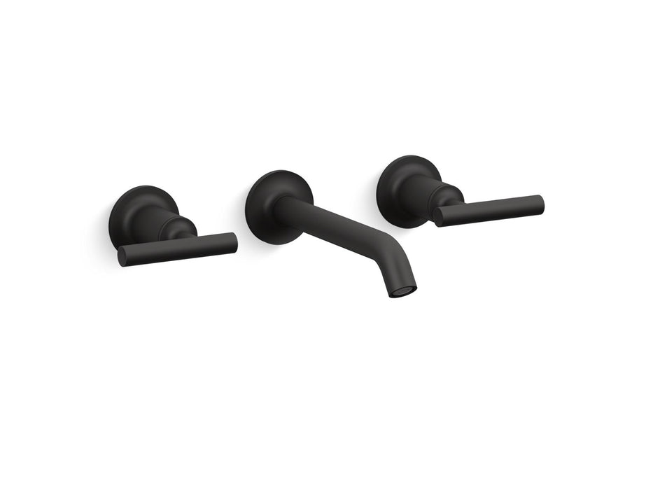 KOHLER K-T14413-4 Purist Wall-mount bathroom sink faucet trim with Lever handles, 1.2 gpm