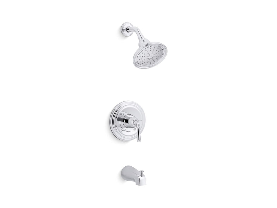KOHLER K-TS395-4SG Devonshire Rite-Temp bath and shower trim kit, 1.75 gpm, slip-fit spout