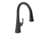 KOHLER K-22068-WB Graze Touchless pull-down kitchen sink faucet with KOHLER Konnect and three-function sprayhead