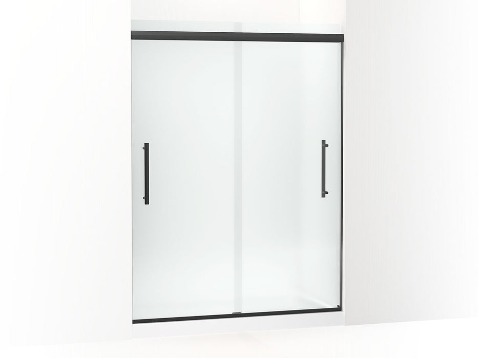 KOHLER Pleat Frameless sliding shower door, 79-1/16" H x 54-5/8 - 59-5/8" W, with 5/16" thick Frosted glass