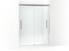 KOHLER Pleat 79-1/16" H sliding shower door with 5/16"-thick glass
