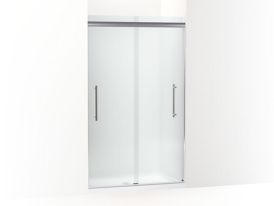 KOHLER Pleat Frameless sliding shower door, 79-1/16" H x 44-5/8 - 47-5/8" W, with 5/16" thick Frosted glass